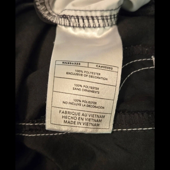 Nike Y2K Men’s Vintage Black Cargo Swim Trunks / Shorts With Pockets Sz L - Picture 4 of 7